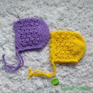 Crochet Baby Bonnet | toyslab creations