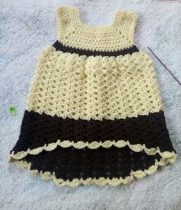 Crochet High Low Baby Dress