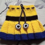 crochet pleated skirt