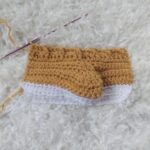 crochet cable booties
