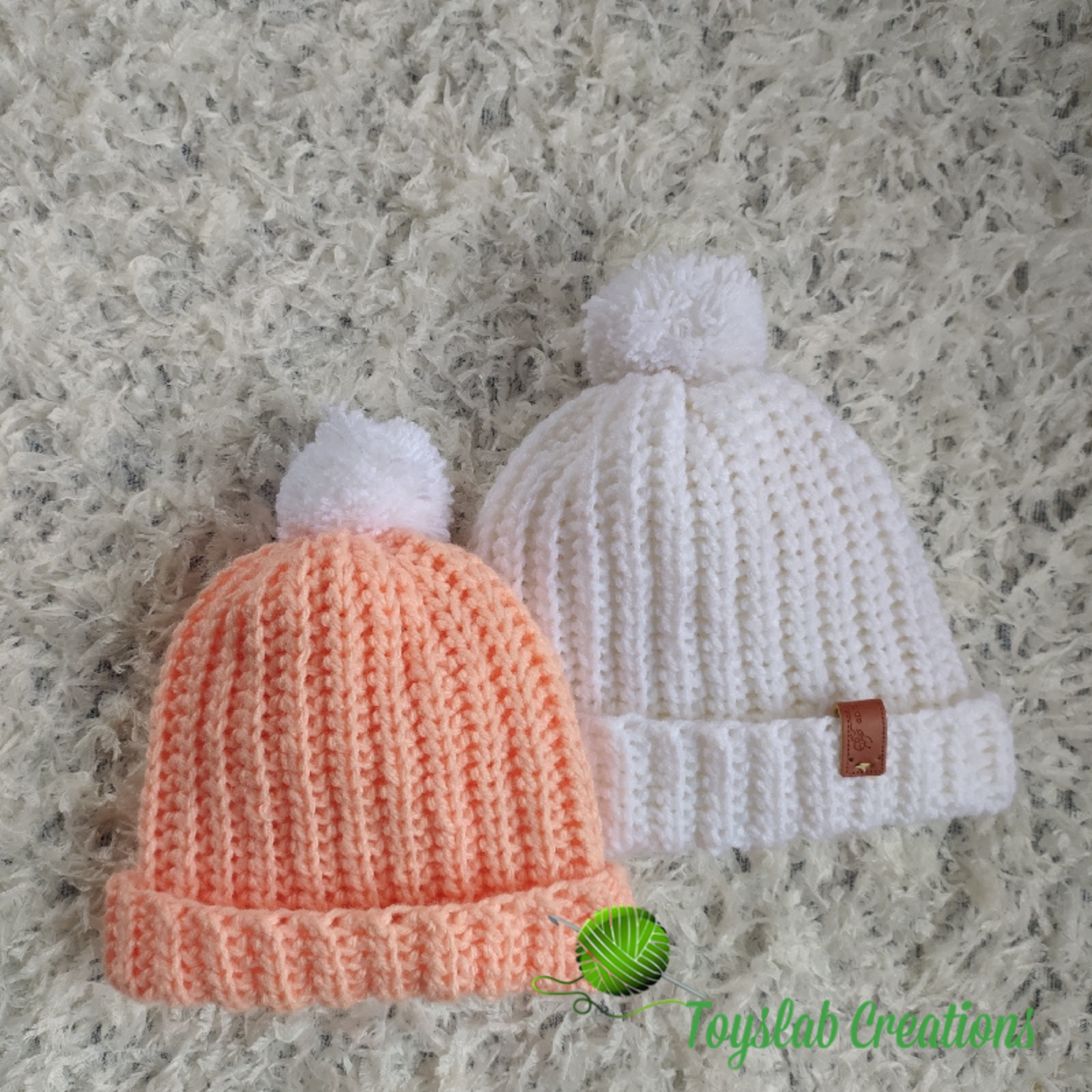 Knit Look Crochet Hat | toyslab creations