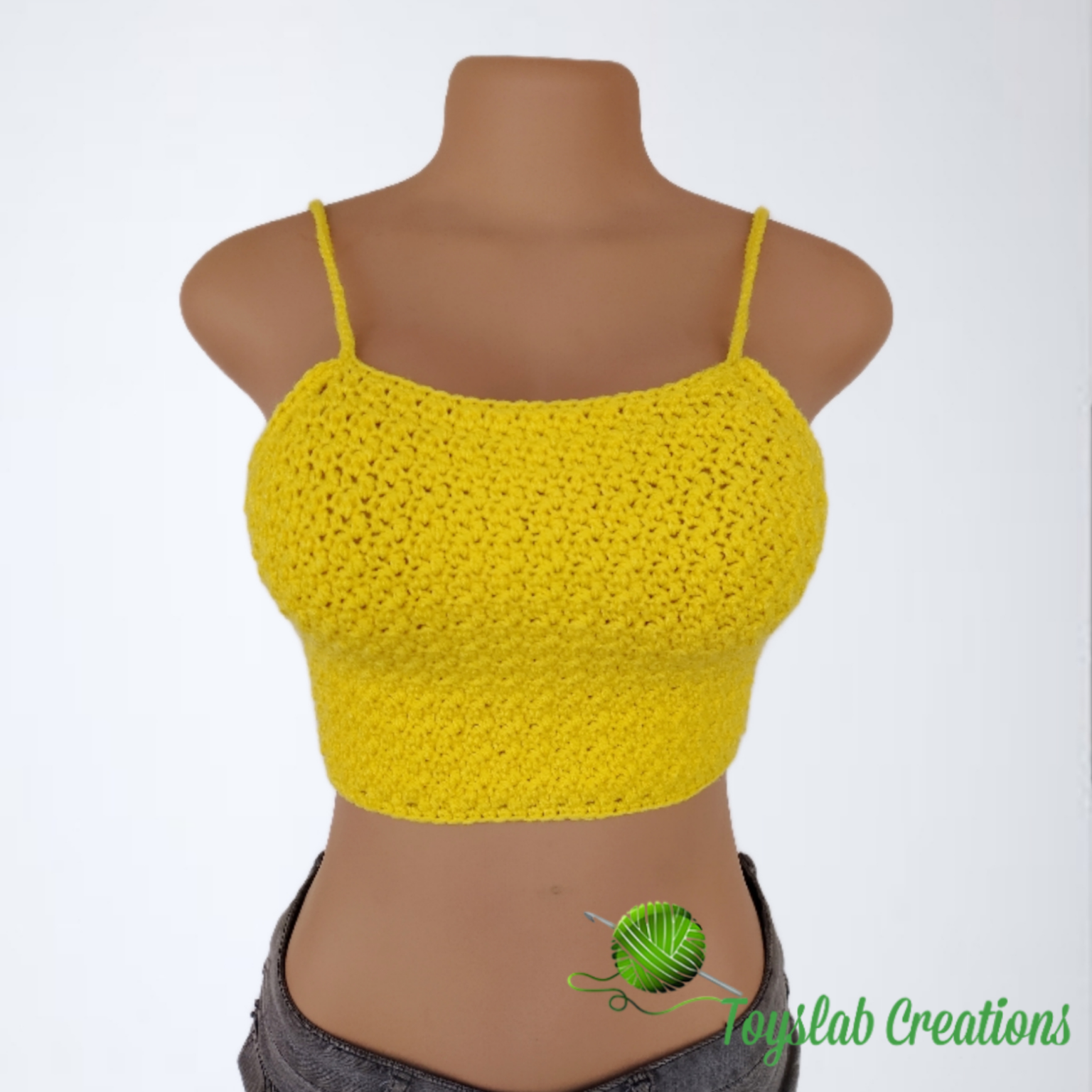 crochet Backless crop top free pattern | toyslab creations