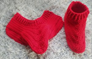 crochet adult house slippers