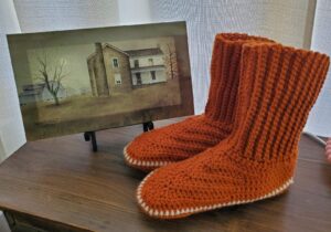 crochet adult slippers