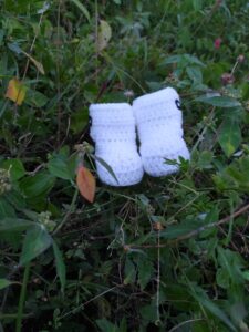 crochet baby shoe