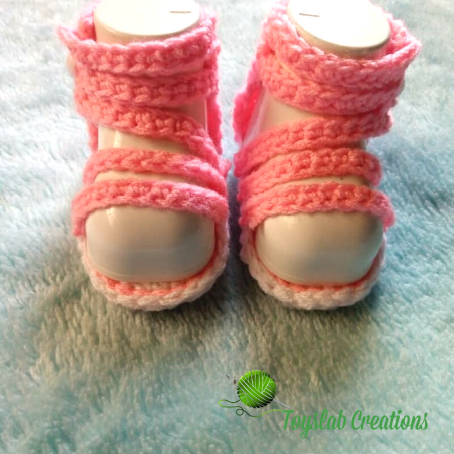 crochet baby gladiator sandals toyslab creations
