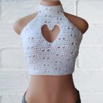 crochet heart top