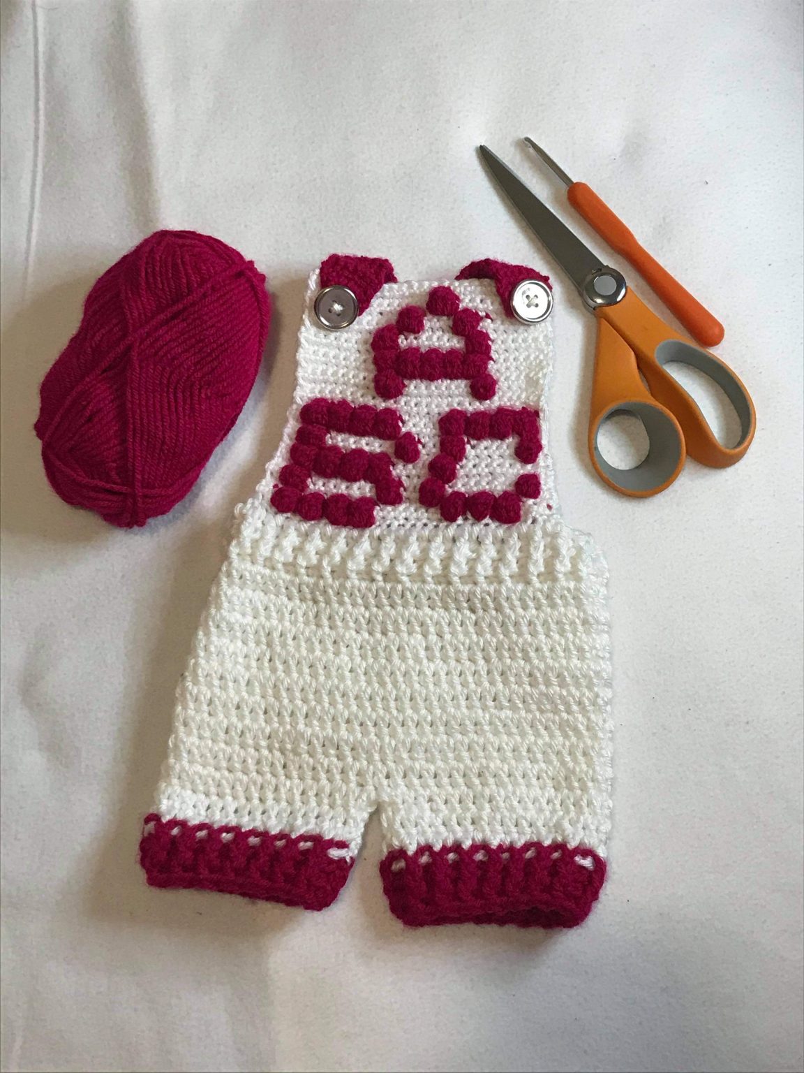 My First Alphabets Crochet Baby Romper Free Pattern Toyslab Creations