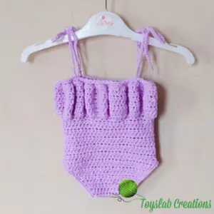 crochet baby romper 0-3 months
