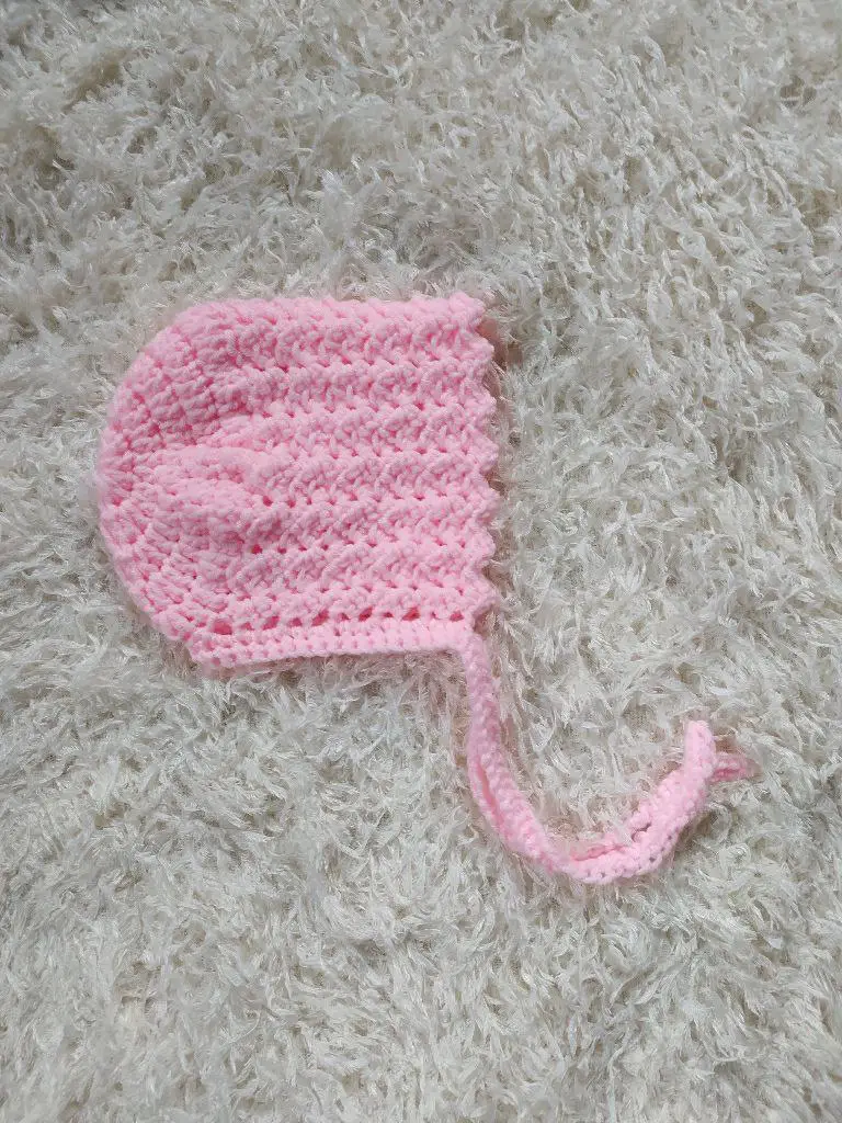 easy crochet baby bonnet free pattern