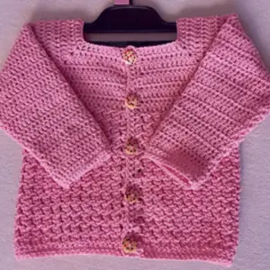 one piece crochet baby cardigan pattern