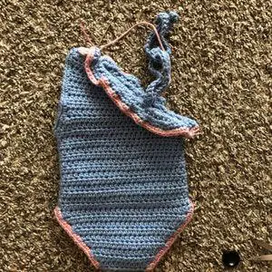 crochet baby romper