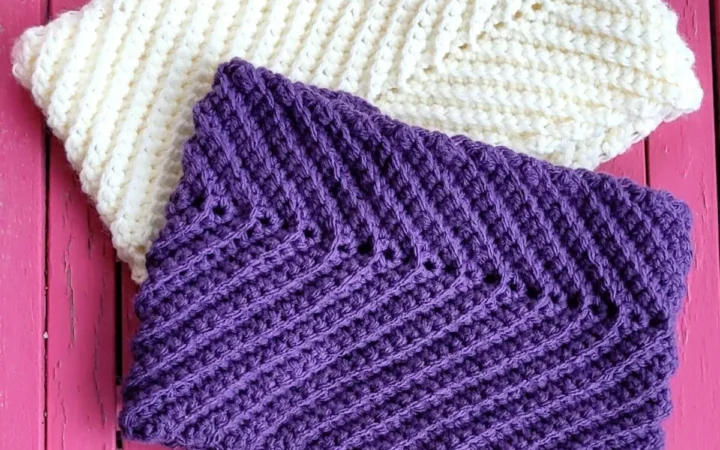 asymmetric crochet cowl pattern