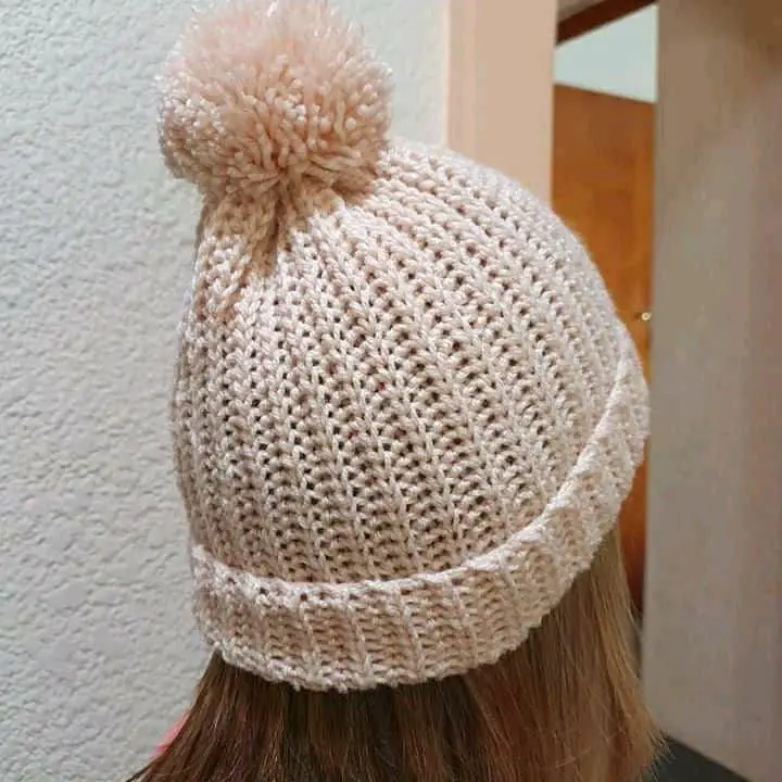 crochet ribbed beanie free pattern