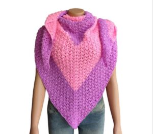 crochet puff shawl