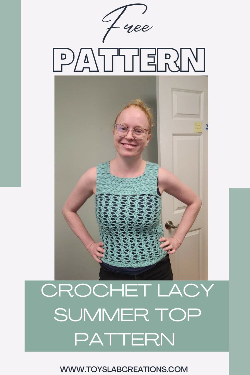 crochet lacy summer top