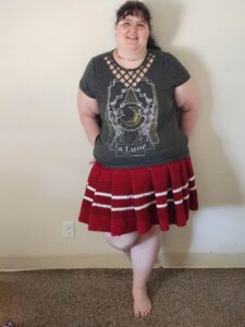 crochet skirt pleated