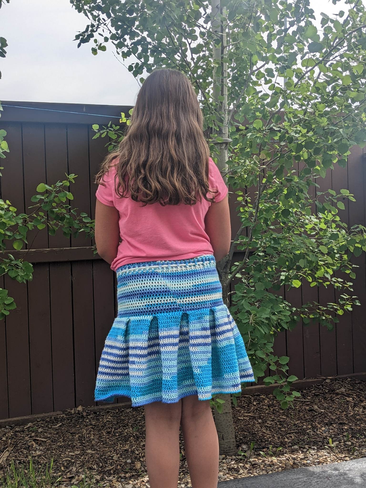 crochet ruffle skirt