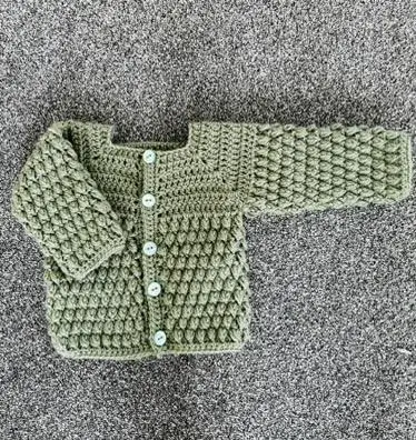 crochet baby cardigan