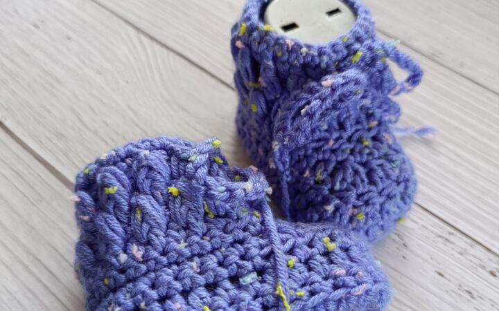 easy crochet baby booties