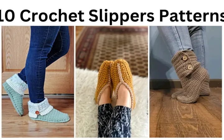 crochet slipper