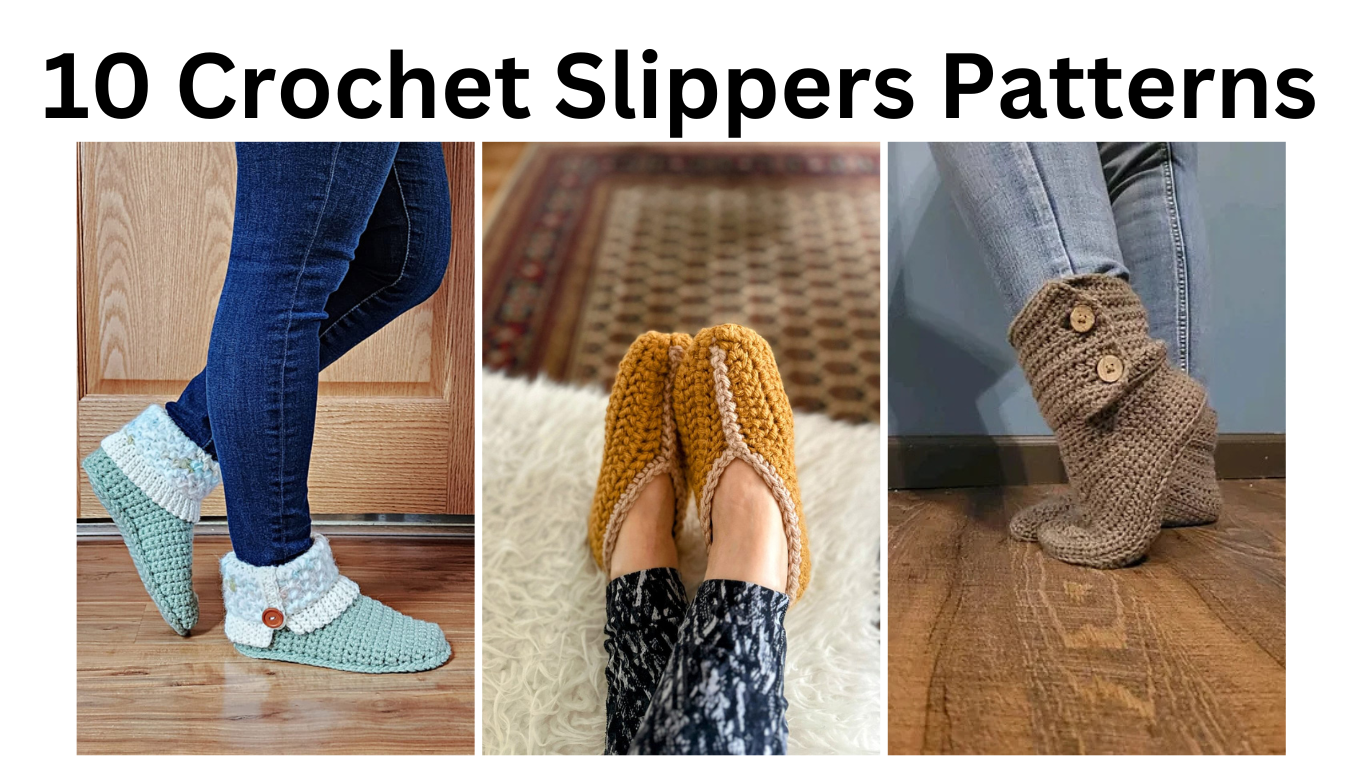 crochet slipper