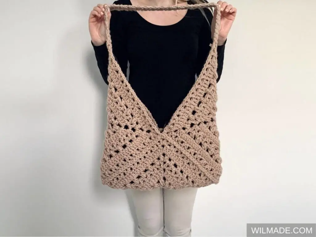granny square tote bag