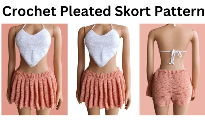 crochet skort
