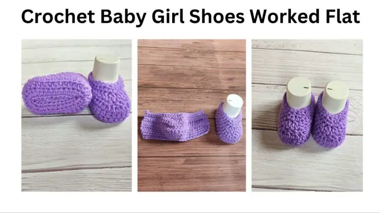 crochet baby girl shoe