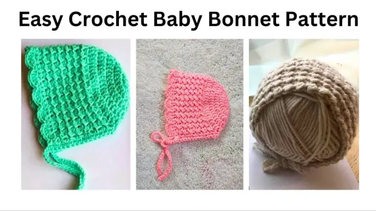 easy crochet baby bonnet