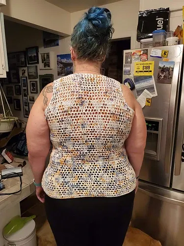 easy crochet mesh top
