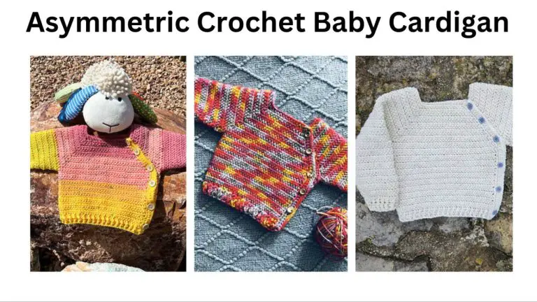 easy assymentric crochet kids cardigan
