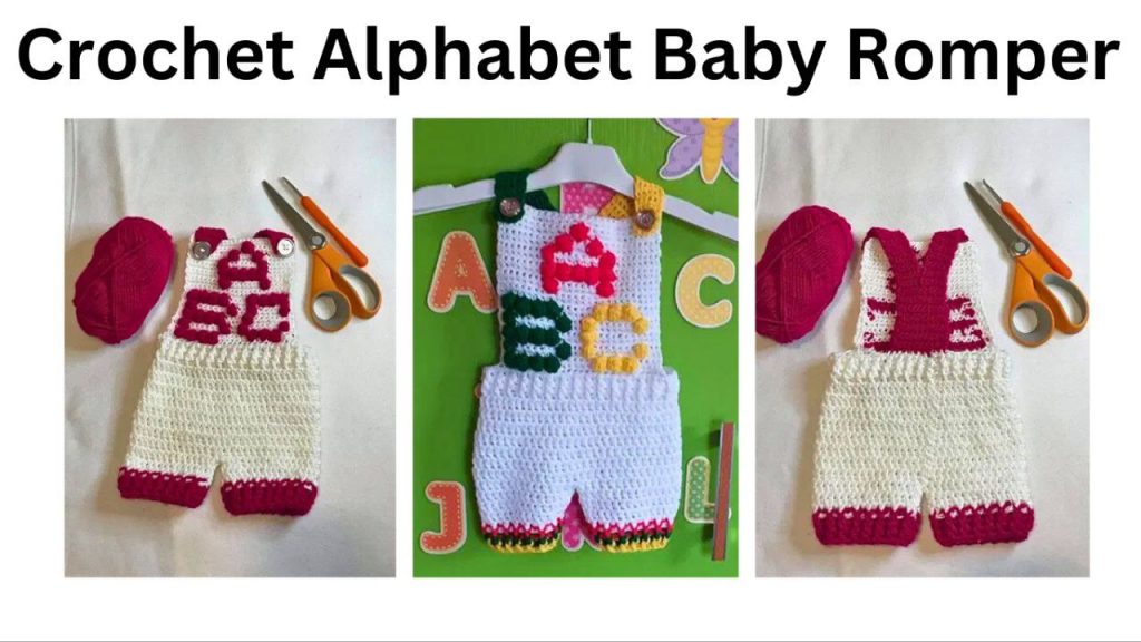 easy crochet alphabet baby romper pattern