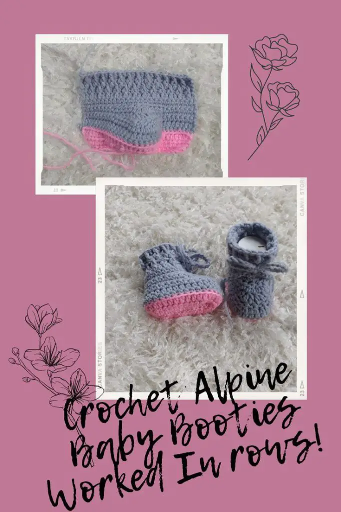 easy crochet alpine baby booties