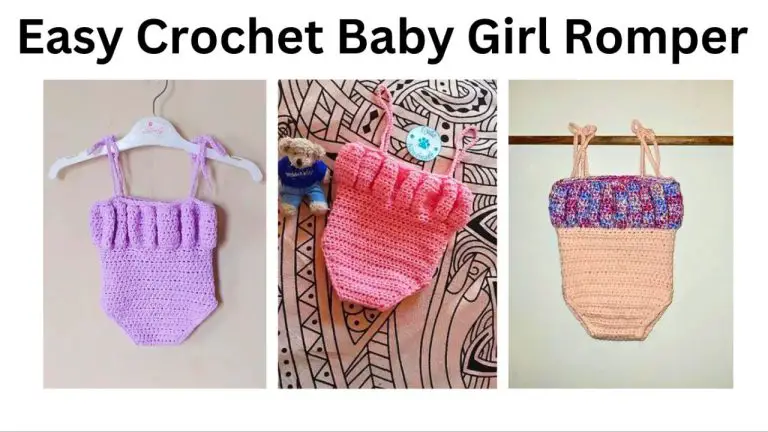 easy crochet baby girl romper