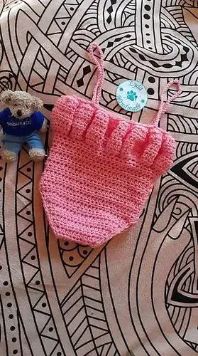 easy crochet baby girl romper pattern