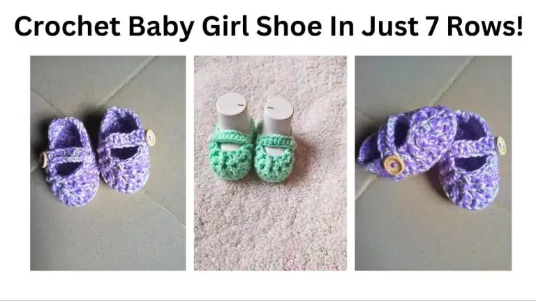 simple crochet baby girl shoe
