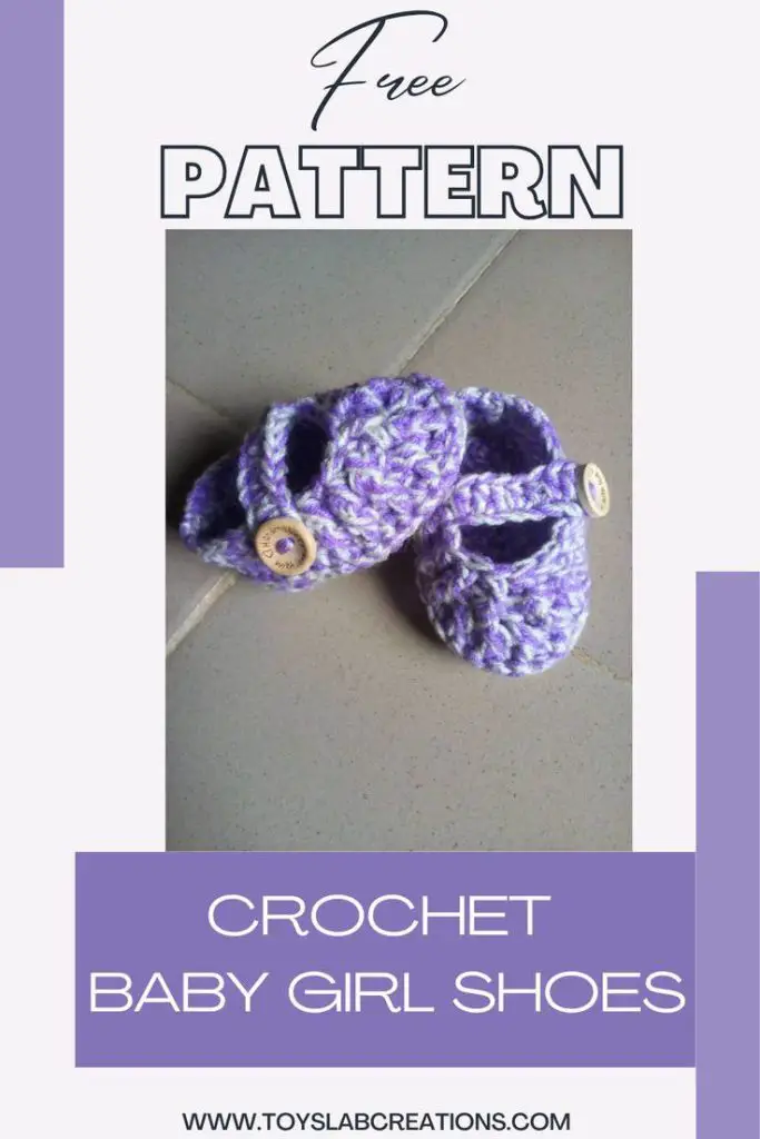 crochet baby girl shoe pattern
