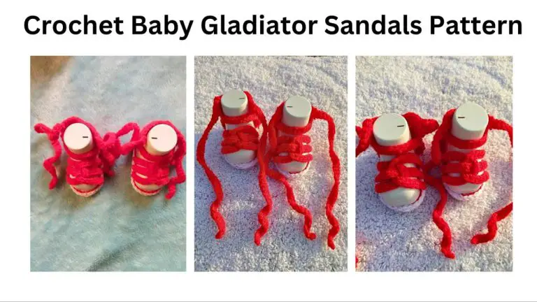 crochet baby gladiator sandals