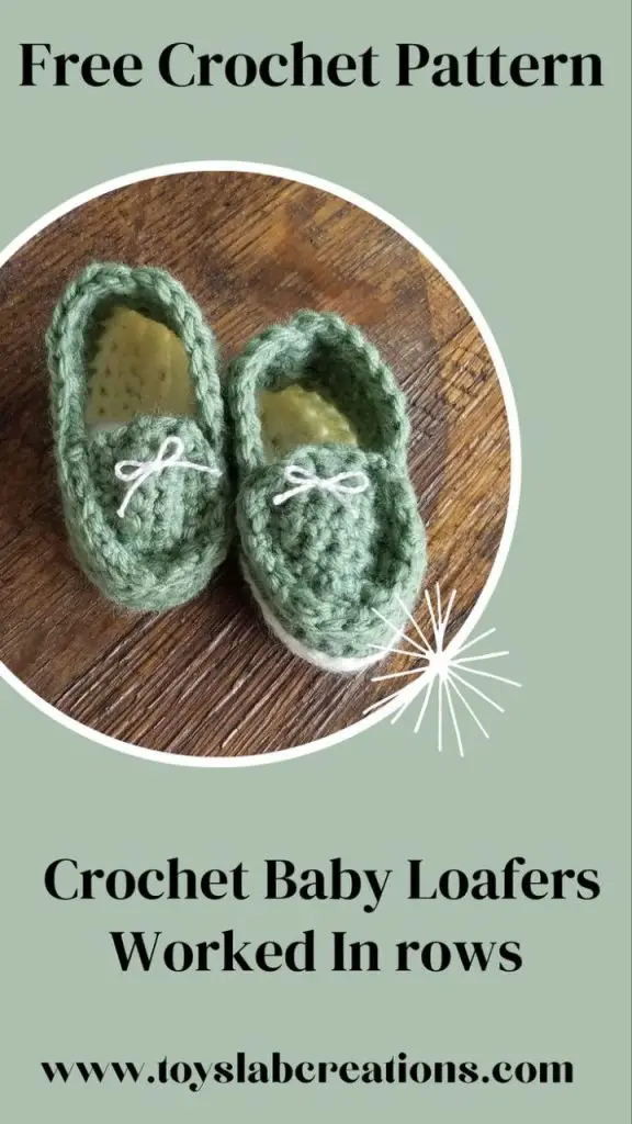 crochet mocassins free pattern