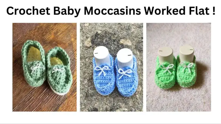 crochet baby mocassins