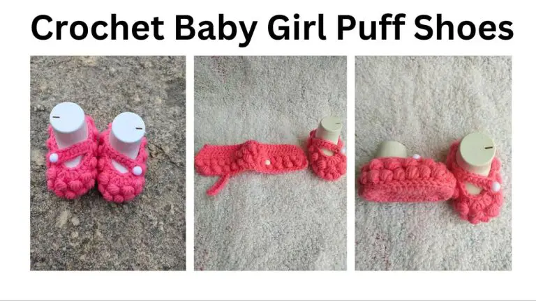 easy crochet baby puff girl shoes