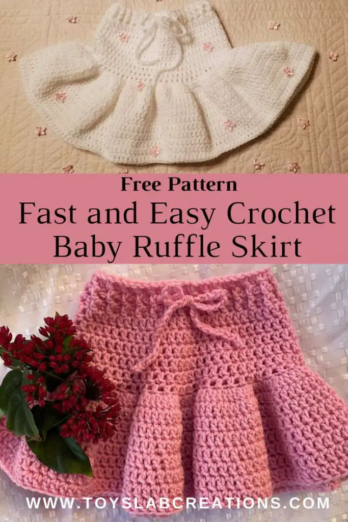 easy crochet baby ruffle skirt
