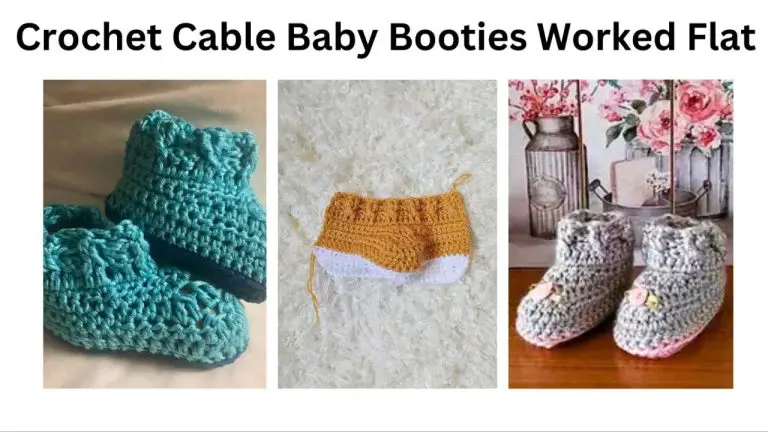 crochet cable booties