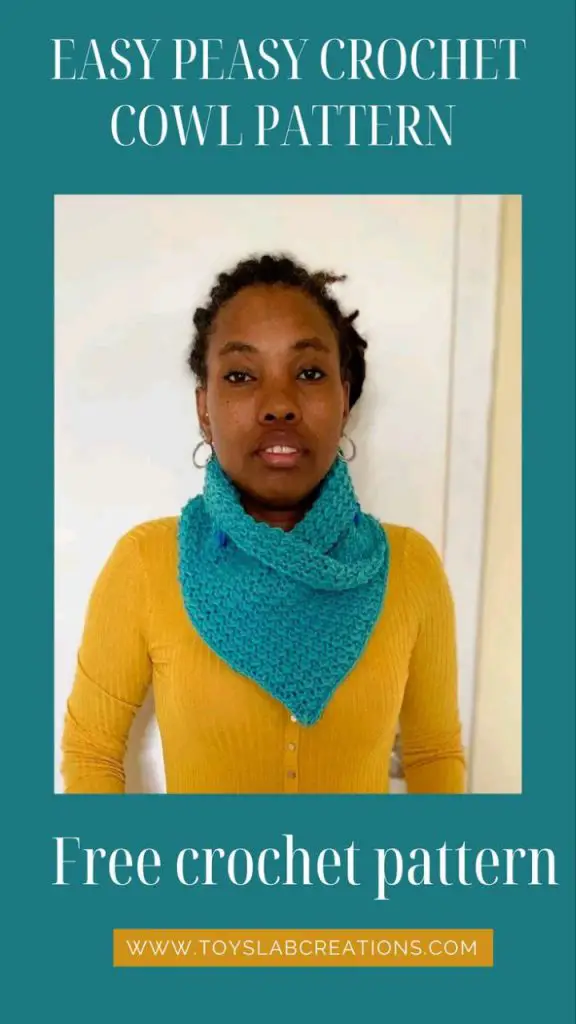 crochet easy peasy cowl pattern