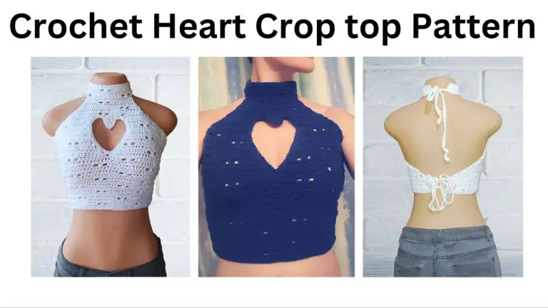 easy crochet heart crop top patterns