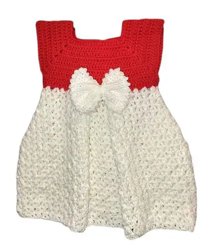 easy crochet pleated dress free pattern