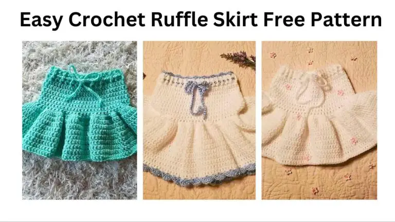 easy crochet ruffle skirt