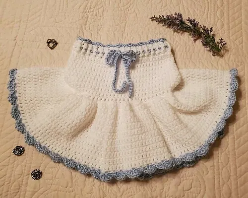 easy crochet ruffle skirt free pattern