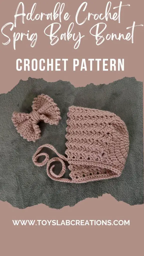easy crochet sprig bonnet